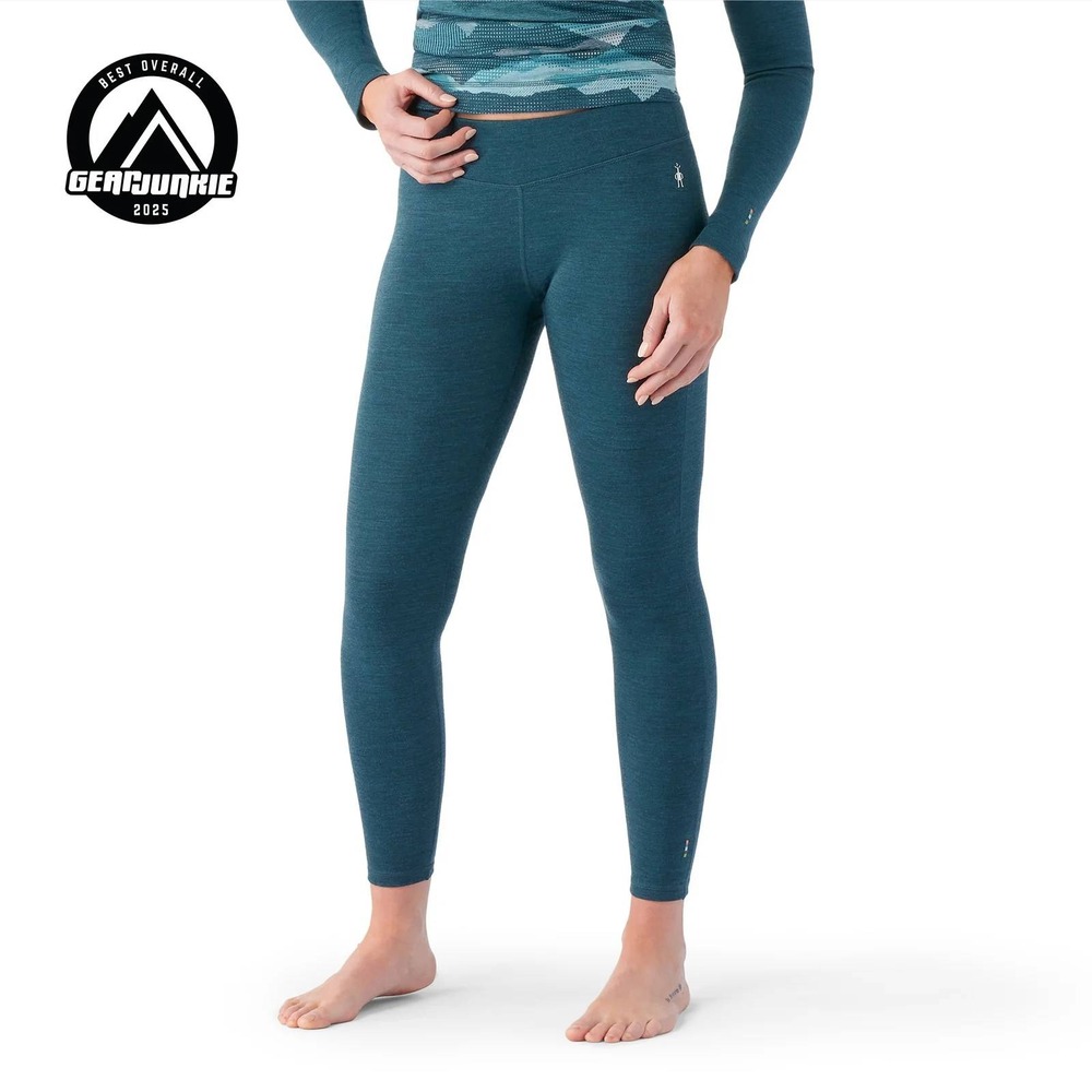 Smartwool Classic Thermal Merino Base Layer Leggings Womens XL Blue Heather 250g